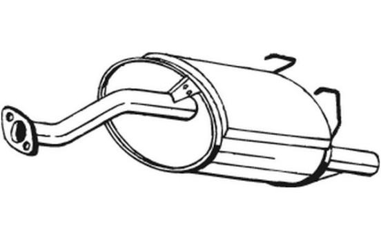Exhaust backbox / end silencer 163-203 Bosal, Image 2