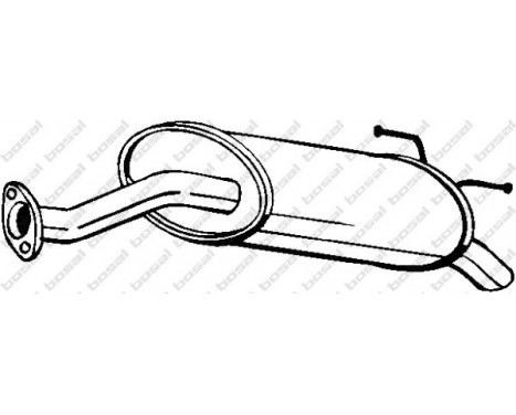 Exhaust backbox / end silencer 163-391 Bosal
