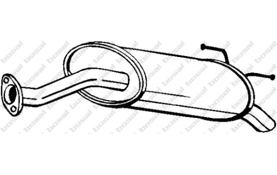 Exhaust backbox / end silencer 163-391 Bosal