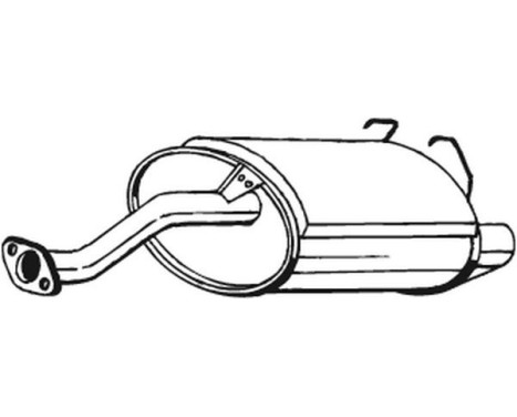 Exhaust backbox / end silencer 163-725 Bosal, Image 2