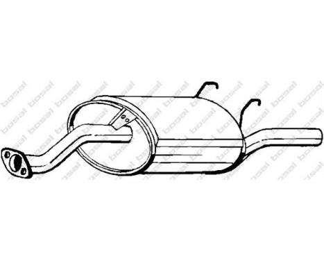 Exhaust backbox / end silencer 163-727 Bosal