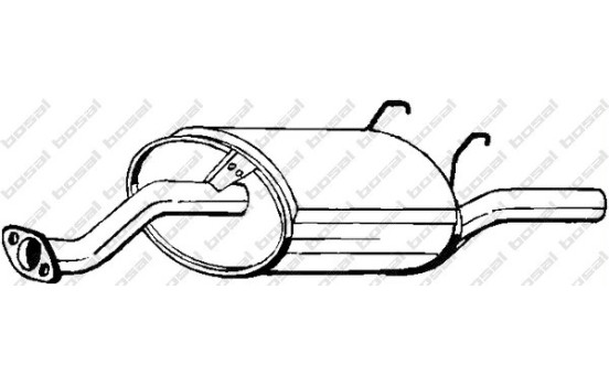 Exhaust backbox / end silencer 163-727 Bosal