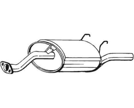 Exhaust backbox / end silencer 163-727 Bosal, Image 2