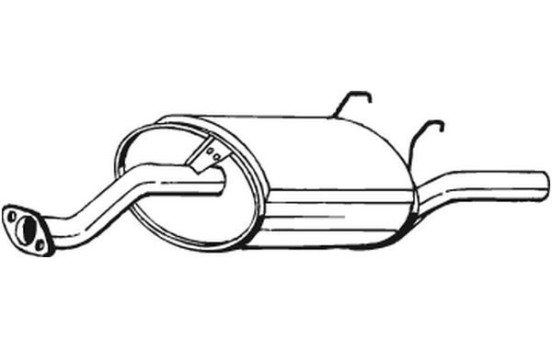 Exhaust backbox / end silencer 163-727 Bosal, Image 2