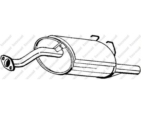 Exhaust backbox / end silencer 163-729 Bosal