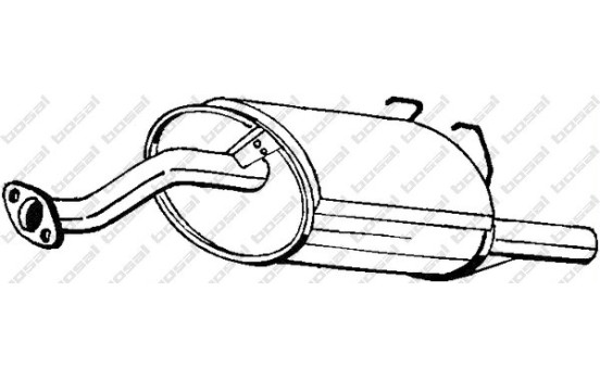Exhaust backbox / end silencer 163-729 Bosal