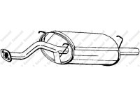 Exhaust backbox / end silencer 163-739 Bosal