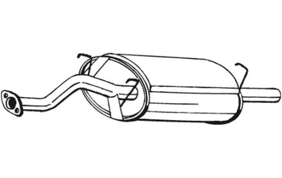 Exhaust backbox / end silencer 163-739 Bosal, Image 2