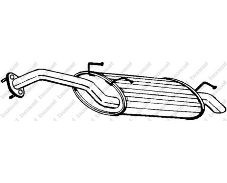 Exhaust backbox / end silencer 165-153 Bosal