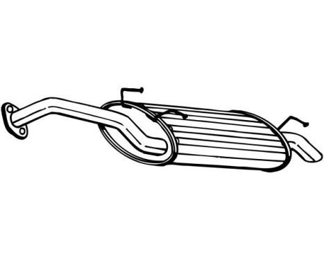 Exhaust backbox / end silencer 165-153 Bosal, Image 2