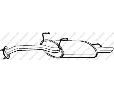 Exhaust backbox / end silencer 165-259 Bosal