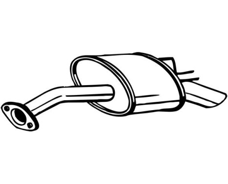 Exhaust backbox / end silencer 165-285 Bosal, Image 2