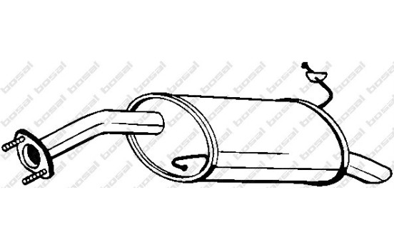Exhaust backbox / end silencer 165-287 Bosal