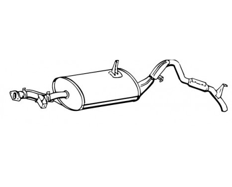 Exhaust backbox / end silencer 16684 Walker