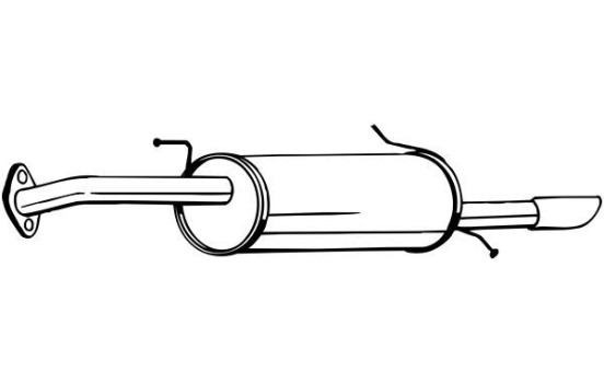 Exhaust backbox / end silencer 169-009 Bosal, Image 2