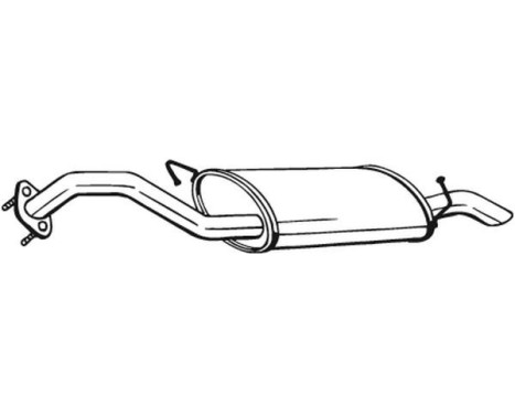 Exhaust backbox / end silencer 169-025 Bosal, Image 2