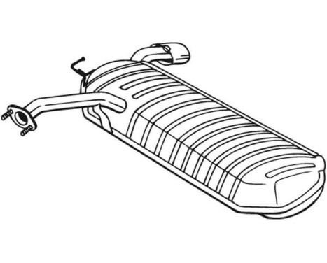Exhaust backbox / end silencer 169-039 Bosal