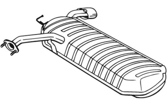 Exhaust backbox / end silencer 169-039 Bosal