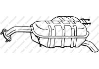 Exhaust backbox / end silencer 169-041 Bosal