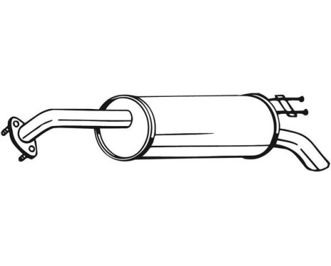Exhaust backbox / end silencer 169-041 Bosal, Image 2