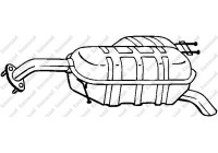 Exhaust backbox / end silencer 169-045 Bosal