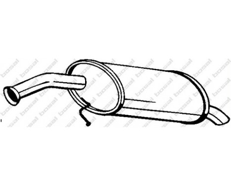 Exhaust backbox / end silencer 169-217 Bosal