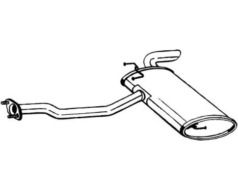 Exhaust backbox / end silencer 169-627 Bosal