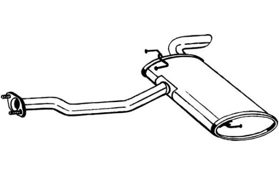 Exhaust backbox / end silencer 169-627 Bosal