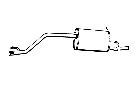 Exhaust backbox / end silencer 16913 Walker