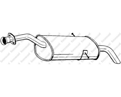 Exhaust backbox / end silencer 170-239 Bosal, Image 2