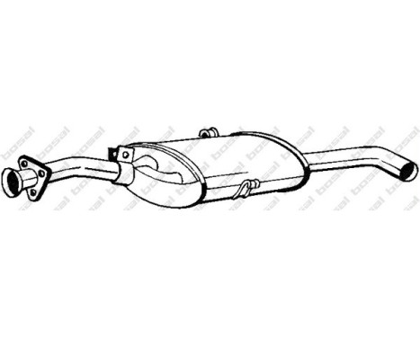 Exhaust backbox / end silencer 170-267 Bosal