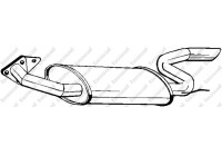 Exhaust backbox / end silencer 170-277 Bosal