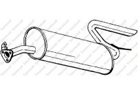 Exhaust backbox / end silencer 170-285 Bosal