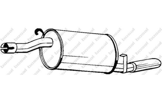 Exhaust backbox / end silencer 170-313 Bosal, Image 2
