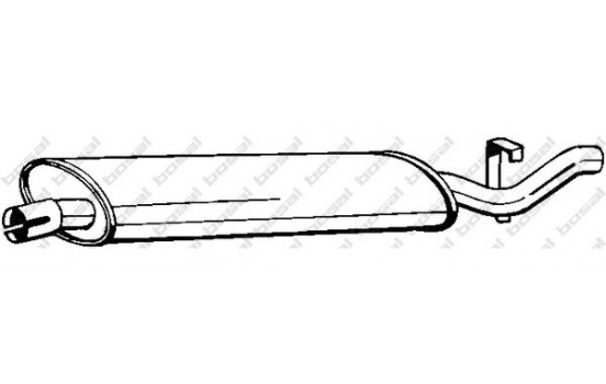 Exhaust backbox / end silencer 170-373 Bosal