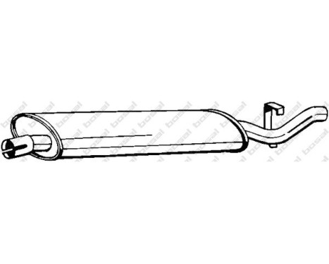 Exhaust backbox / end silencer 170-375 Bosal