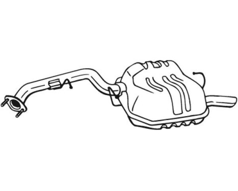 Exhaust backbox / end silencer 171-025 Bosal