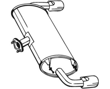 Exhaust backbox / end silencer 171-029 Bosal, Image 2