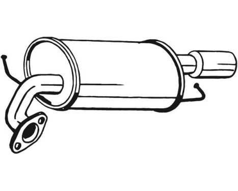 Exhaust backbox / end silencer 171-055 Bosal