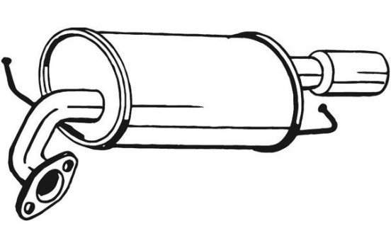 Exhaust backbox / end silencer 171-055 Bosal