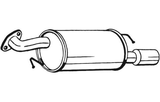 Exhaust backbox / end silencer 171-179 Bosal