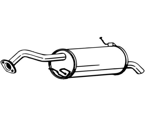 Exhaust backbox / end silencer 171-199 Bosal, Image 2