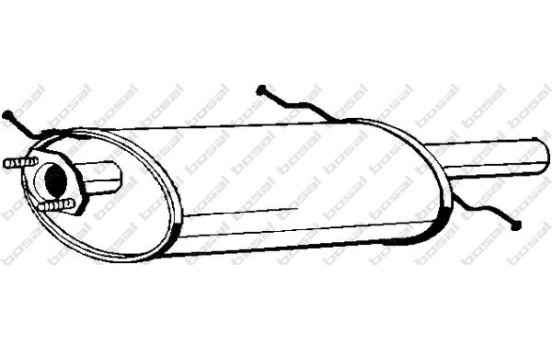 Exhaust backbox / end silencer 171-259 Bosal
