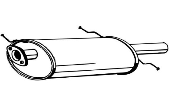 Exhaust backbox / end silencer 171-259 Bosal, Image 2