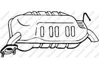 Exhaust backbox / end silencer 171-635 Bosal