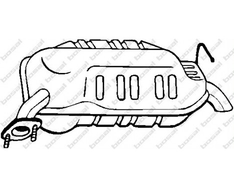 Exhaust backbox / end silencer 171-635 Bosal