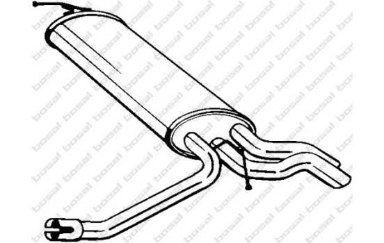 Exhaust backbox / end silencer 175-087 Bosal