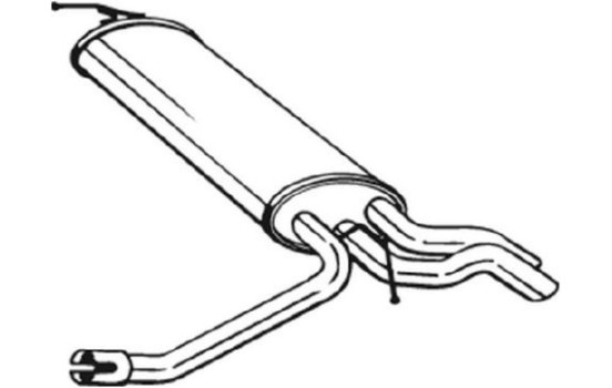 Exhaust backbox / end silencer 175-087 Bosal, Image 2