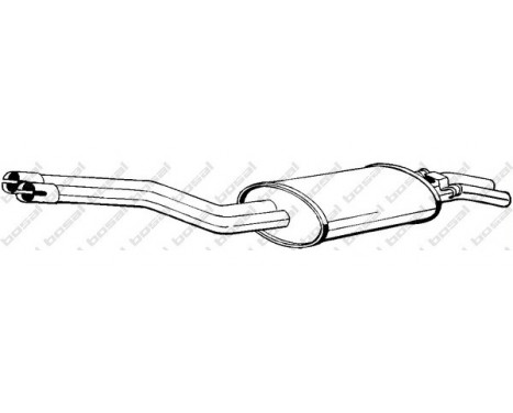 Exhaust backbox / end silencer 175-133 Bosal