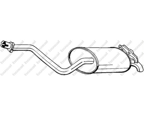 Exhaust backbox / end silencer 175-297 Bosal